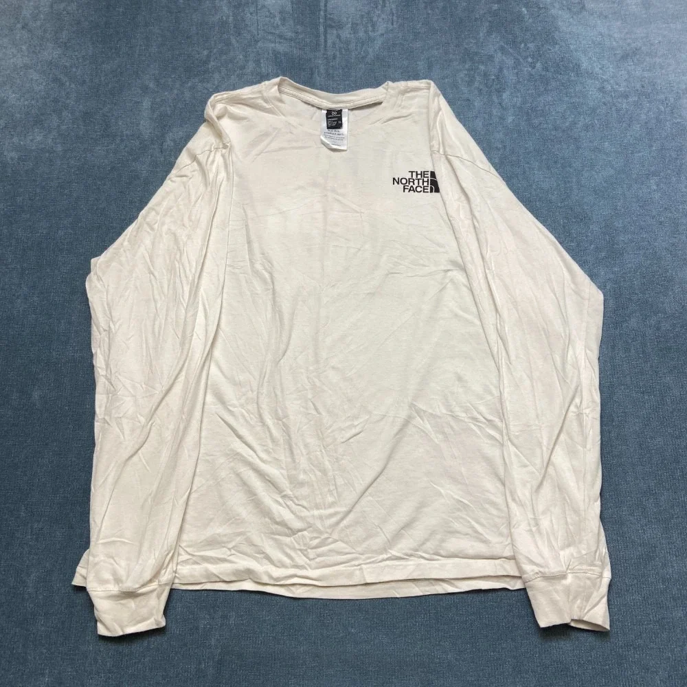 The North Face Never Stop Exploring Shirt Mens 2XL White Crew Neck Regular Fit